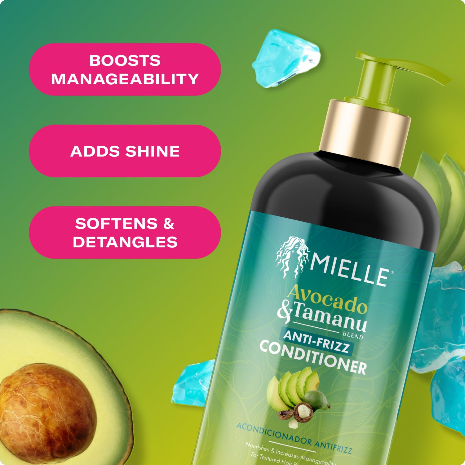 Amazon.com : Mielle Organics Avocado & Tamanu Anti Frizz